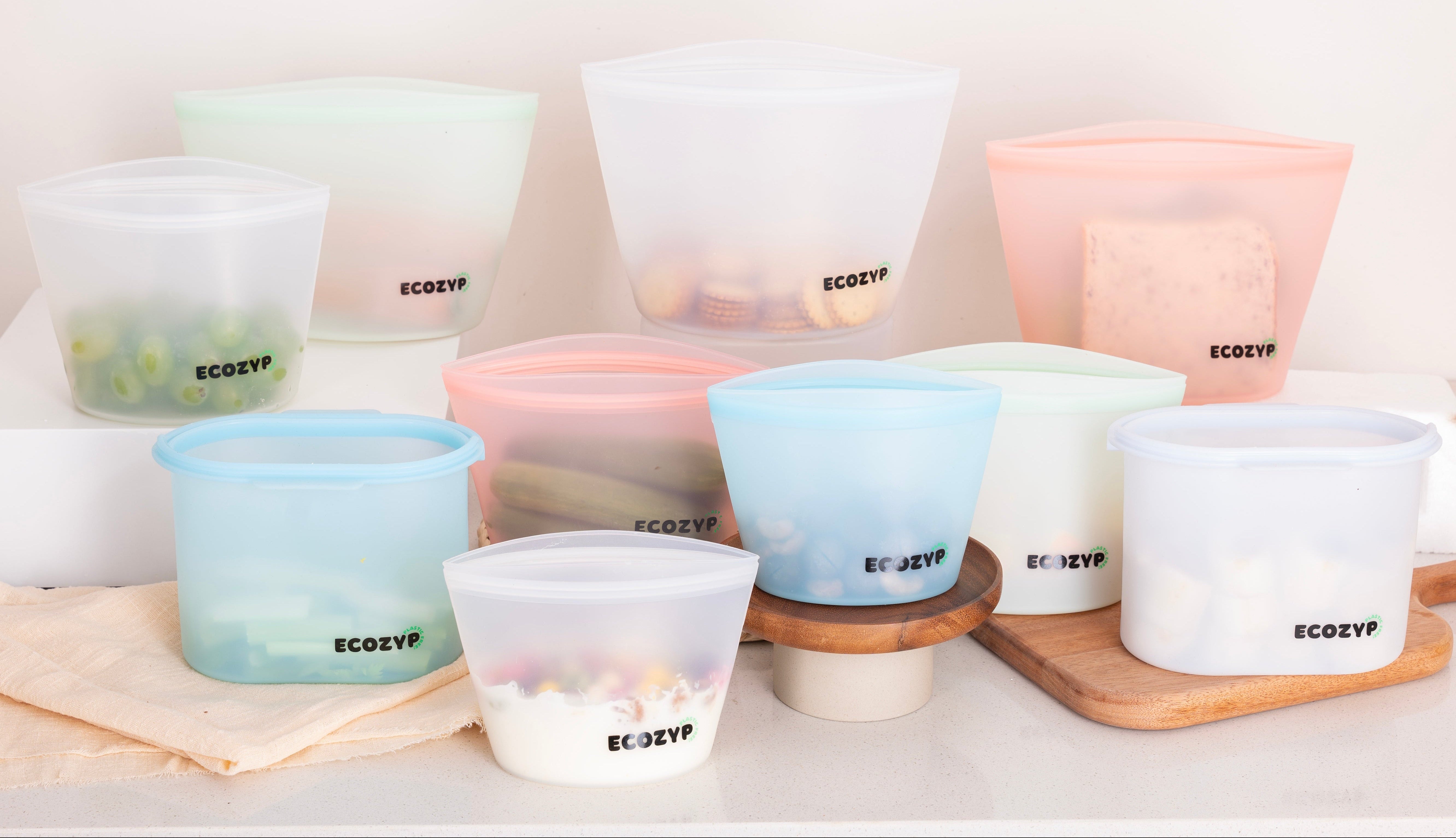 Ecozyp reusable silicone bags replacing single-use plastics